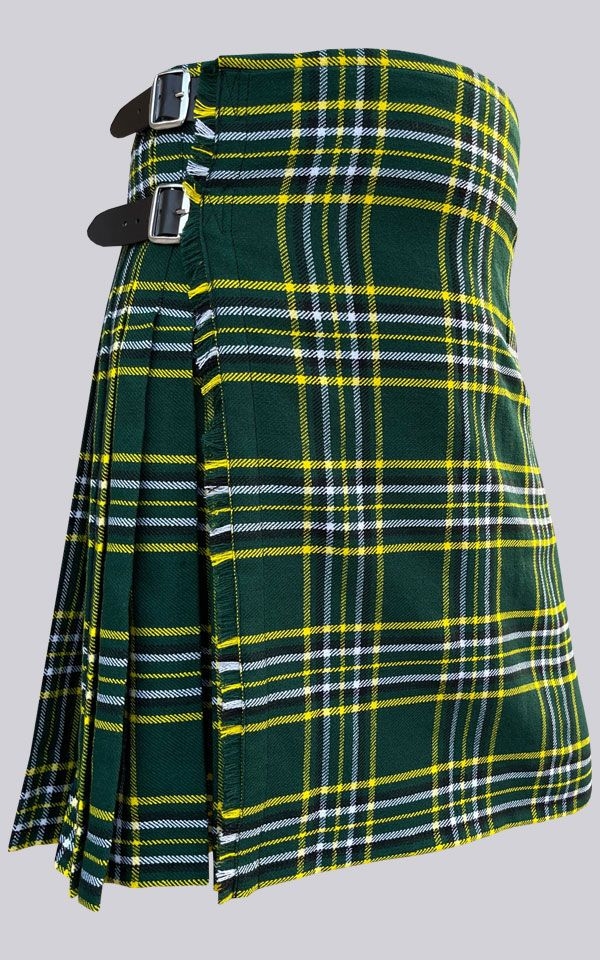 IRISH NATIONAL TARTAN 16 OZ KILT 8 YARDS WOOL