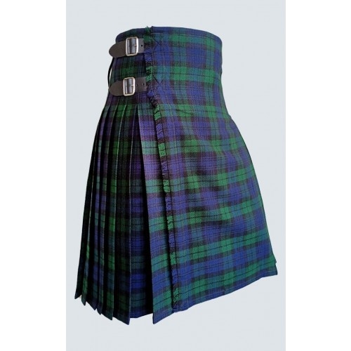 BLACK WATCH TARTAN 16 OZ KILT 8 YARDS ACRYLIC WOOL