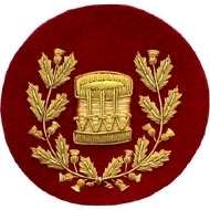 Drum Major Badge Gold Bullion on Red