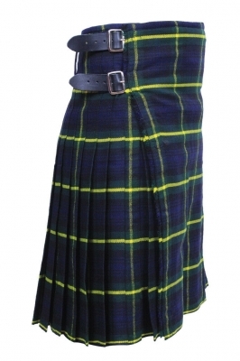 Kilt Gordon Tartan, Hand made 8 yards on material 70% wool 30% synthetic wool 