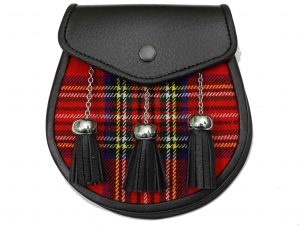 Royal Stewart Tartan Sporran 3 Tassels