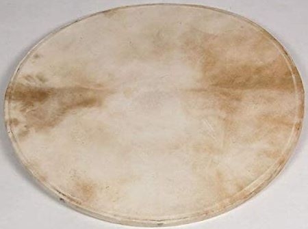 VELLUM DRUM HEAD NATURAL WHITE GOATSKIN 30-INCH – MEDIUM