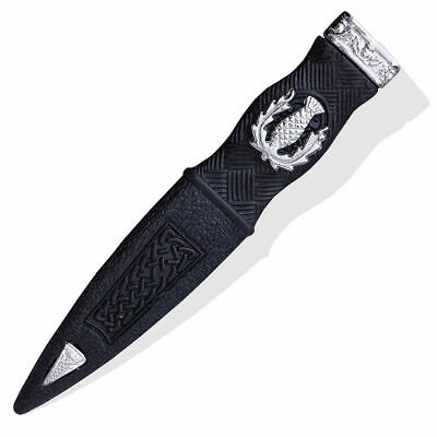 Beautifully crafted and stylish DUMMY sgian dubh Plastic THISTLE EMBLEM