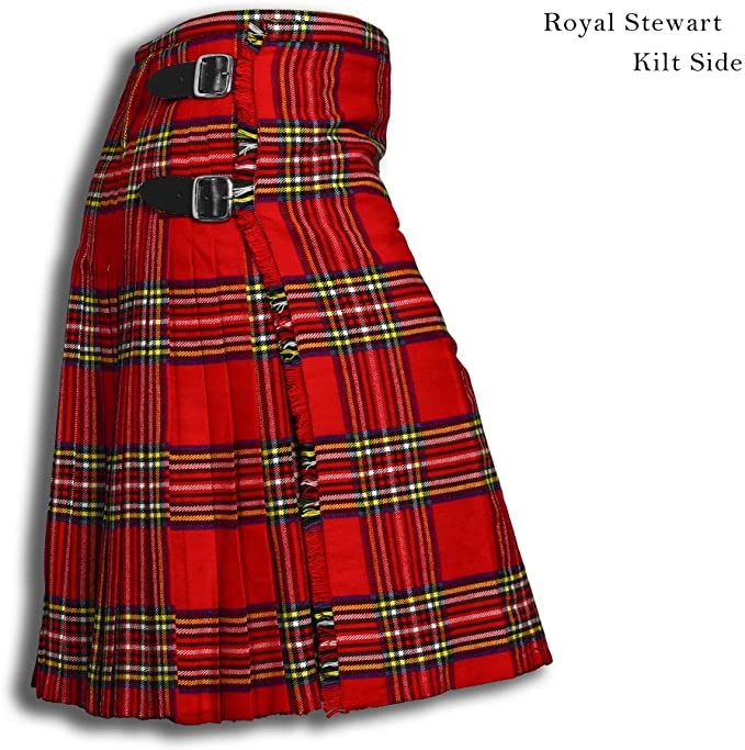 Royal Stewart Tartan 16 OZ Kilt 8 yards Acrylic wool