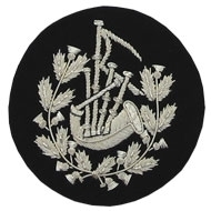 Pipe Major Badge Silver Bullion