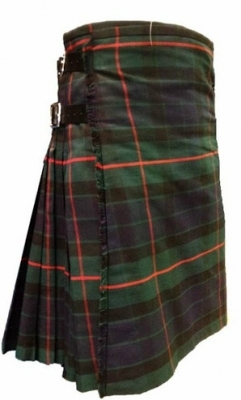 Gunn Tartan Kilt Hand made 8 yards on material 70% wool 30% synthetic wool 