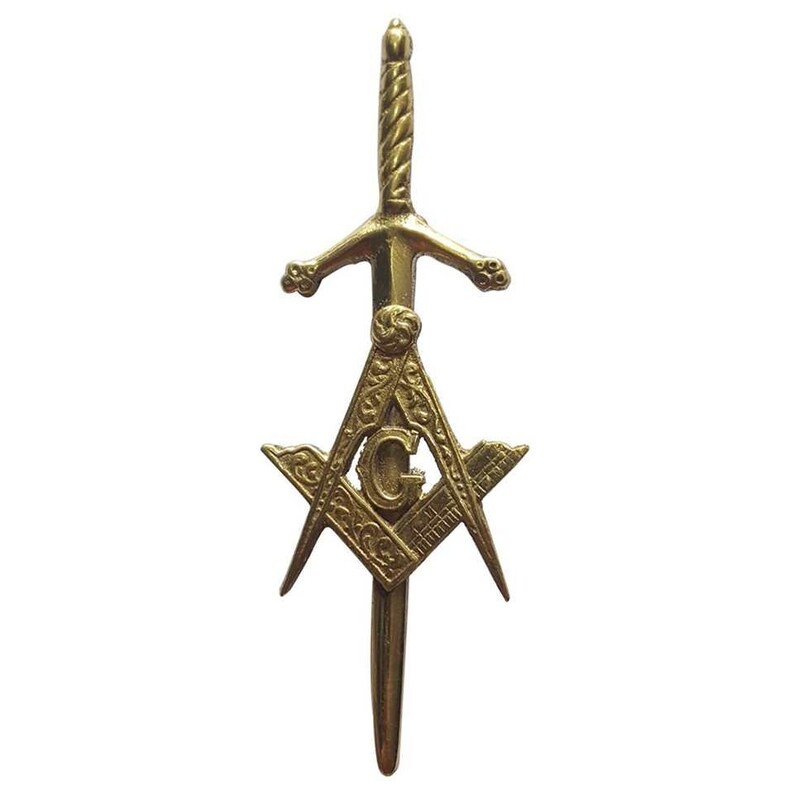 FREE MASONIC kilt pin ANTIQUE finish