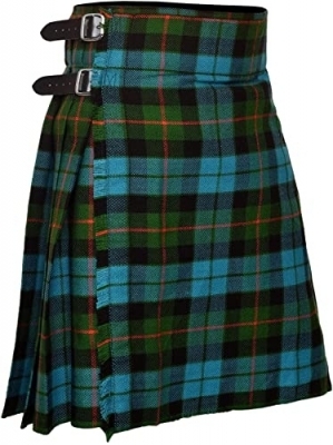 Gunn Ancient Tartan Kilt Hand made 5 yards on material