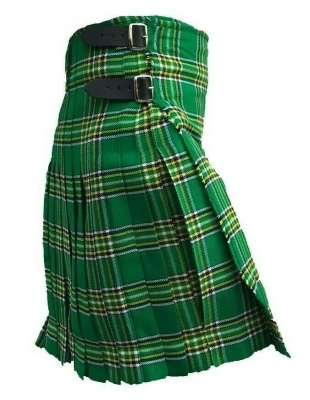 Scottish Kilt Irish National Tartan Hand made 5 yards on material