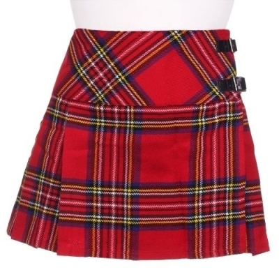 Ladies ROYAL STEWART Tartan Scottish Mini Billie Kilt