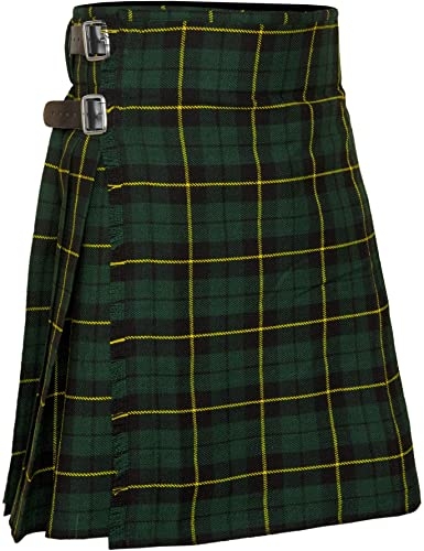 KILT MADE OF Wallace Modern TARTAN HAND MADE 8 YARDS ON MATERIAL 70% WOOL 30% SYNTHETIC WOOL 