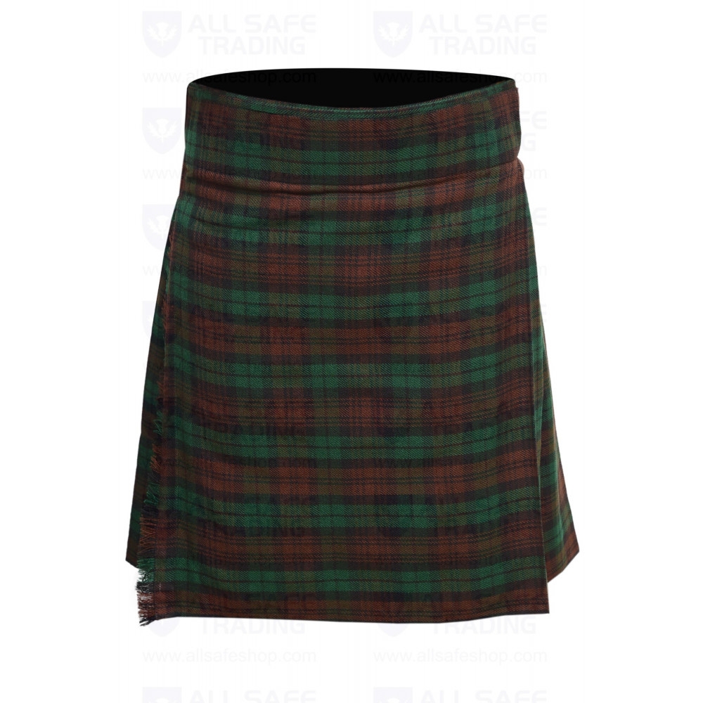 BROWN WATCH TARTAN 16 OZ KILT 8 YARDS WOOL