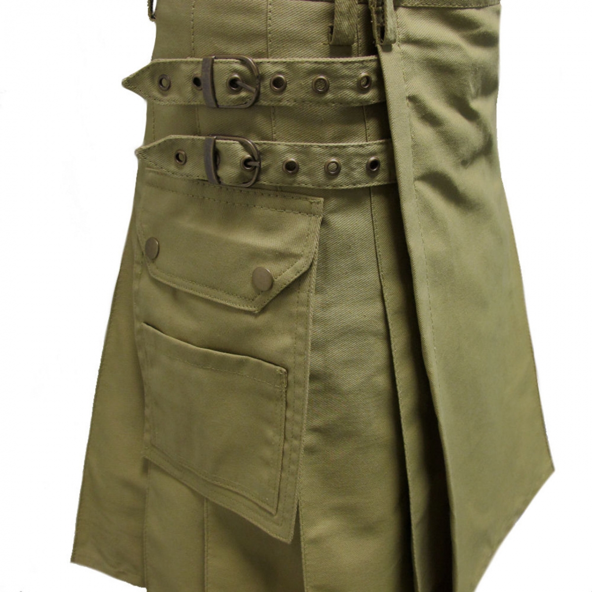 Tan Khaki Heavy Cotton Utility/Wilderness Kilt