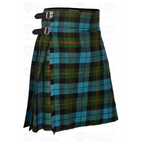 GUNN ANCIENT TARTAN 16 OZ KILT 8 YARDS WOOL