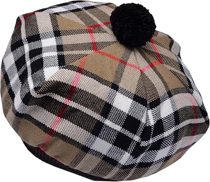 Camel Thompson Tartan Tammy made of quality acrylic wool